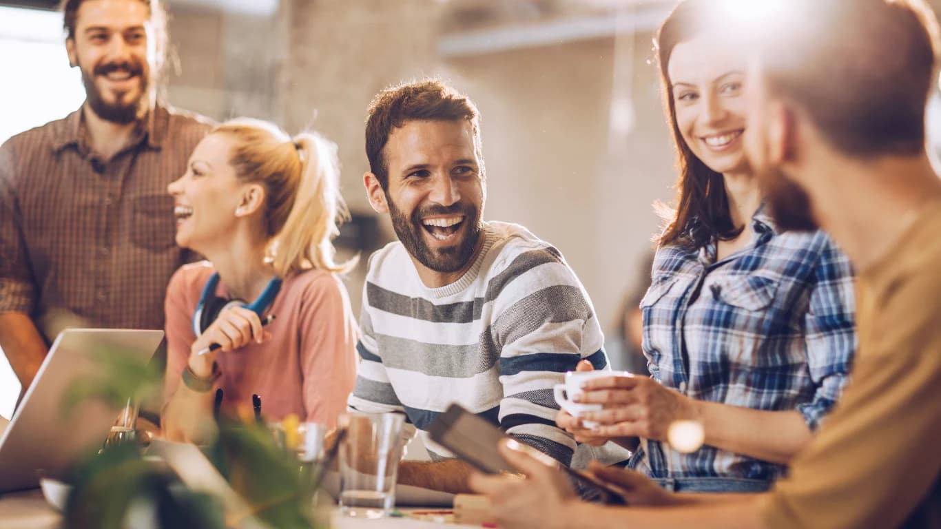 Diverse group of Payswell community members